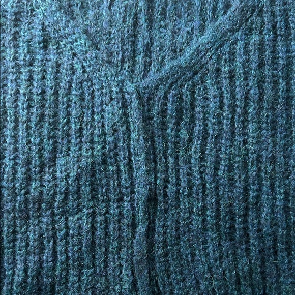 NWT Free People Moonbeam V-Neck Pullover Sweater in Blue Lagoon Size S - Picture 7 of 8